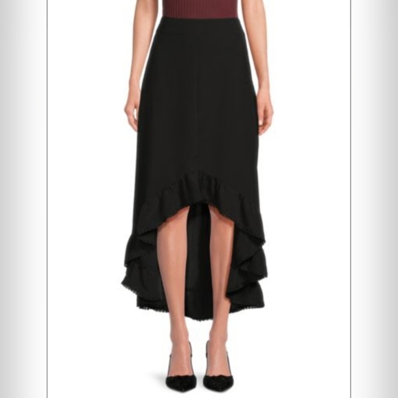 Area Stars Dresses & Skirts - Area Stars Women's Kelli Ruffle High Low Skirt In Black